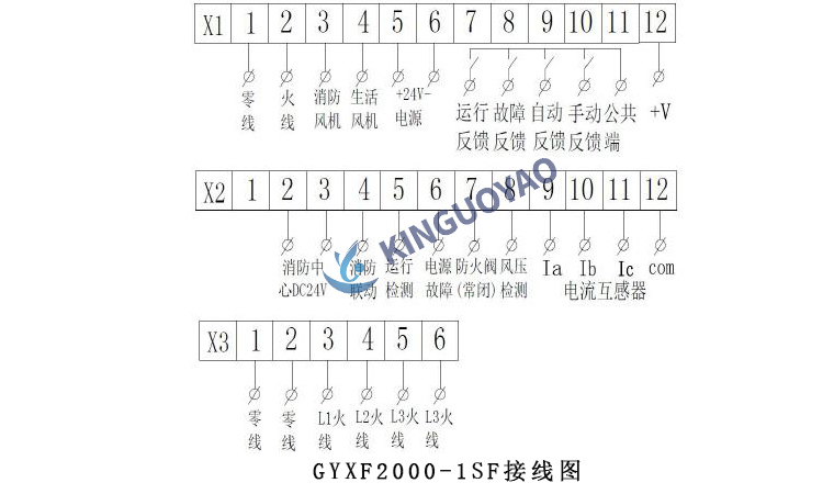 防排烟风机控制器接线图